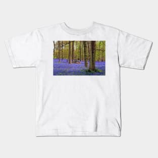 Bluebell Woods Greys Court Oxfordshire UK Kids T-Shirt